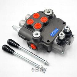 2 Spool Hydraulic Directional Control Valve for Tractors Loaders Machinery USA