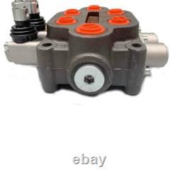 2 Spool Hydraulic Double Acting Control Valve 25GPM Hydraulic Control Valve USA
