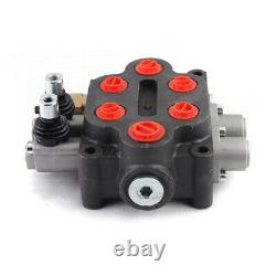 2 Spool Hydraulic Monoblock Hydraulic Directional Control Valve 25 GPM 90L/min