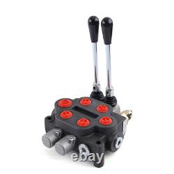 2 Spool Hydraulic Monoblock Hydraulic Directional Control Valve 25 GPM 90L/min