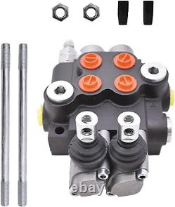 2 Spool Hydraulic Valve 13 GPM 3600 PSI Hydraulic Directional Control Valve SAE