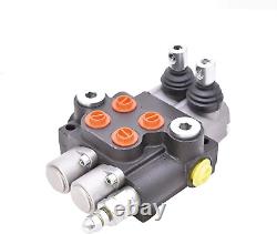 2 Spool Hydraulic Valve 13 GPM 3600 PSI Hydraulic Directional Control Valve SAE