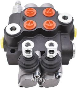 2 Spool Hydraulic Valve 13 GPM 3600 PSI Hydraulic Directional Control Valve SAE