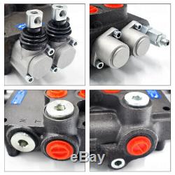 2 Spool Monoblock Hydraulic Directional Control Valve Adjustable Pressure 11 GPM
