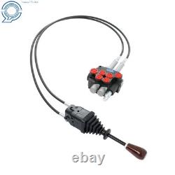 2 Spool Remote Control Valve Kit 80lpm/ 21gpm + Joystick + Cable 25MPa