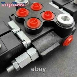 2 Spool Solenoid 12V DC Hydraulic Control Valve HCV-S2x13 Double13 GPM 3600 PSI