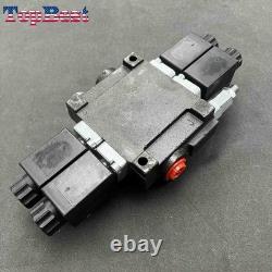2 Spool Solenoid 12V DC Hydraulic Control Valve HCV-S2x13 Double13 GPM 3600 PSI