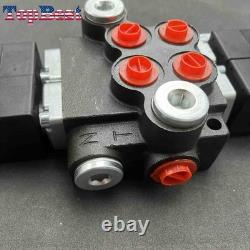2 Spool Solenoid 12V DC Hydraulic Control Valve HCV-S2x13 Double13 GPM 3600 PSI