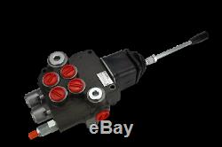 2 spool hydraulic JOYSTICK loader control valve 11gpm with FLOATING spool