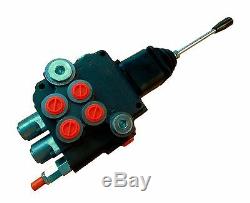 2 spool hydraulic JOYSTICK loader control valve 21gpm with FLOATING spool