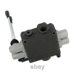 32 GPM 2 Spool 3600 PSI Hydraulic Directional Control Valve Double Acting SAE 16