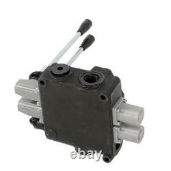 32 GPM 2 Spool 3600 PSI Hydraulic Directional Control Valve Double Acting SAE 16