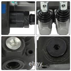 32 GPM 2 Spool 3600 PSI Hydraulic Directional Control Valve Double Acting SAE 16