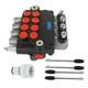 3600PSI Hydraulic Control Valve Double Acting 4Spool 21GPM SAE withconversion plug