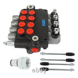 3600PSI Hydraulic Control Valve Double Acting 4Spool 21GPM SAE withconversion plug