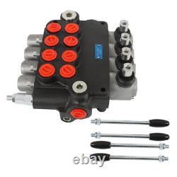 3600PSI Hydraulic Control Valve Double Acting 4Spool 21GPM SAE withconversion plug