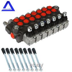 3600PSI Hydraulic Directional Control Valve Double Acting Cylinder 7 Spool 13GPM