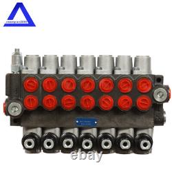 3600PSI Hydraulic Directional Control Valve Double Acting Cylinder 7 Spool 13GPM