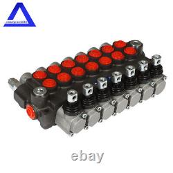 3600PSI Hydraulic Directional Control Valve Double Acting Cylinder 7 Spool 13GPM