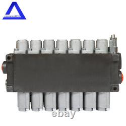 3600PSI Hydraulic Directional Control Valve Double Acting Cylinder 7 Spool 13GPM