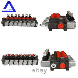 3600PSI Hydraulic Directional Control Valve Double Acting Cylinder 7 Spool 13GPM