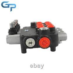 3600PSI SAE Hydraulic Control Valve Double Acting 4Spool 21GPM WithConversion Plug