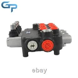 3600PSI SAE Hydraulic Control Valve Double Acting 4Spool 21GPM WithConversion Plug