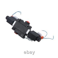 3600 PSI 13 GPM 1 Spool Solenoid 12V DC Hydraulic Control Valve Double Acting