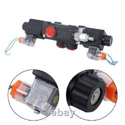 3600 PSI 13 GPM 1 Spool Solenoid 12V DC Hydraulic Control Valve Double Acting