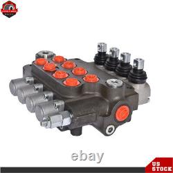 3600 PSI 21 GPM Hydraulic Control Valve Double Acting 3600 PSI 4 Spool SAE Ports