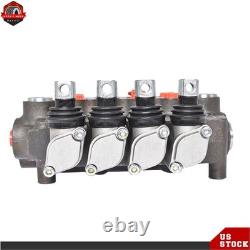 3600 PSI 21 GPM Hydraulic Control Valve Double Acting 3600 PSI 4 Spool SAE Ports