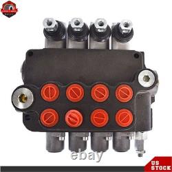 3600 PSI 21 GPM Hydraulic Control Valve Double Acting 3600 PSI 4 Spool SAE Ports