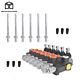 3600 PSI 6 Spool Hydraulic Control Valve Double Acting 13 GPM SAE Ports