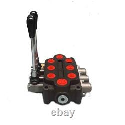 3Spool 25GPM 3000PSI Monoblock Hydraulic Directional Control Valve Double Acting