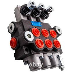 3Spool Hydraulic Control Valve 11gpm Double Acting Cylinder for Tractors Loaders