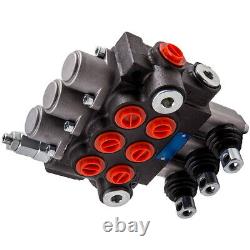 3Spool Hydraulic Control Valve 11gpm Double Acting Cylinder for Tractors Loaders