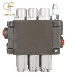 3 Spool 13GPM P40 Hydraulic Directional Control Valve Manual Operate New
