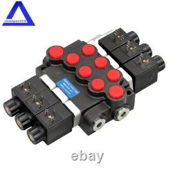 3 Spool, 13 GPM, Hydraulic Monoblock Solenoid Directional Control Valve 12V DC