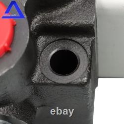 3 Spool, 13 GPM, Hydraulic Monoblock Solenoid Directional Control Valve 12V DC