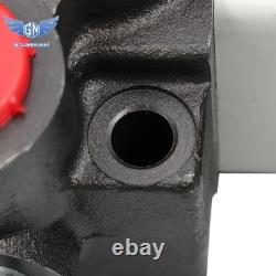 3 Spool 13 GPM Solenoid 12V DC Hydraulic Control Valve Double Acting 3600 PSI