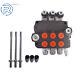 3 Spool 21 GPM Hydraulic Monoblock Double Acting Control Valve SAE Ports NEW