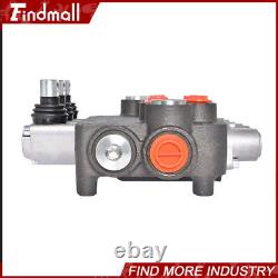 3 Spool 21 GPM Hydraulic Monoblock Double Acting Control Valve SAE Ports NEW