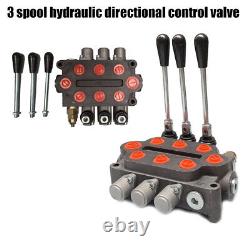 3 Spool 25 GPM Double Acting Hydraulic Valve Hydraulic Control Valve