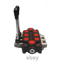 3 Spool 25 GPM Double Acting Hydraulic Valve Hydraulic Control Valve