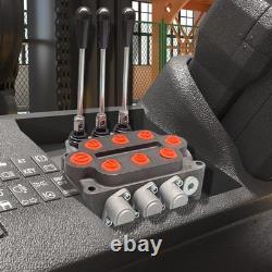 3 Spool 25 GPM Hydraulic Control Valve for Pumps Cylinders Motors 1500-3000 PSI