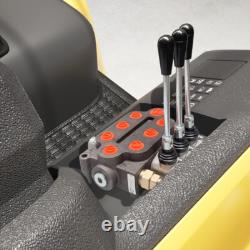 3 Spool 25 GPM Hydraulic Directional Control Valve, SAE Ports Double Acting Valve