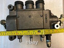 3 Spool, 6 Way Hydraulic Control Valve, Manifold, P/n 120553