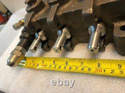 3 Spool, 6 Way Hydraulic Control Valve, Manifold, P/n 120553