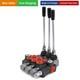 3 Spool Hydraulic Control Valve 11GPM Hydraulic Directional Control Valve Dou