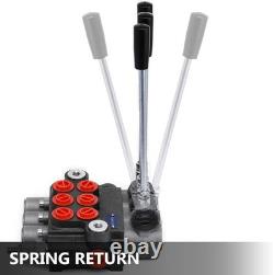 3 Spool Hydraulic Control Valve 11GPM Hydraulic Directional Control Valve Dou